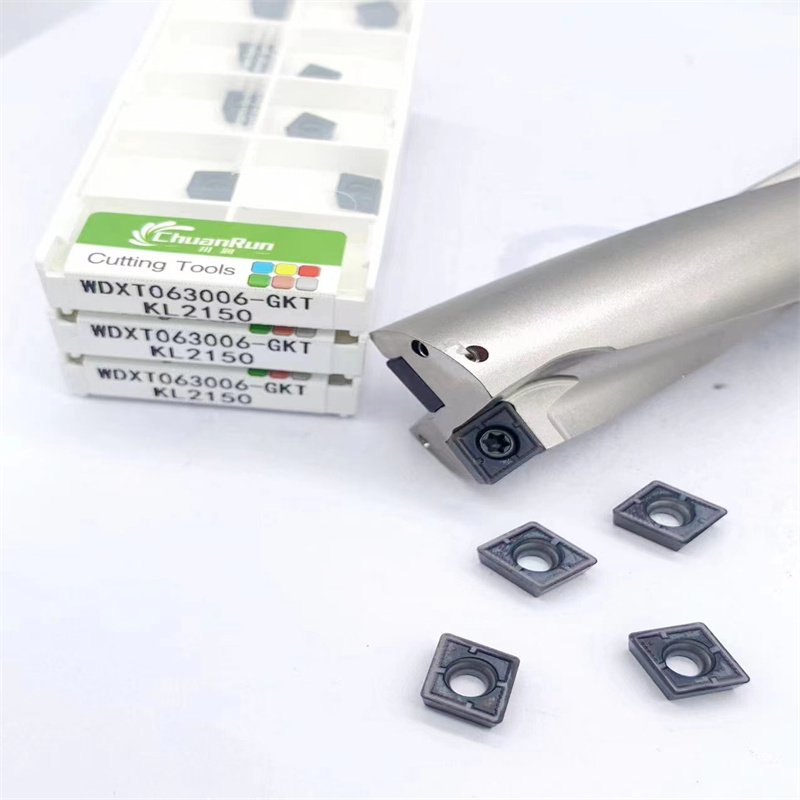 Chuanrun cnc карбид инструменти Пробиване вложка WDXT висока скорост/light Carbide пробиване вложки